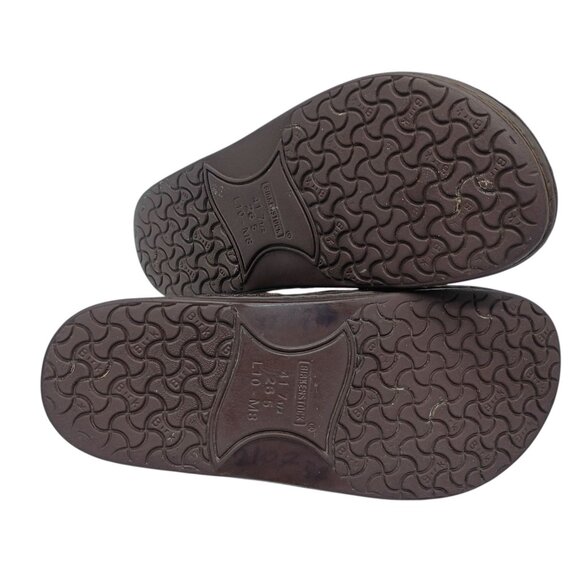 Birkenstock Shoes US Mens 8 Womens 10 Brown Leather Comfort Casual Made Germany - Picture 3 of 8
